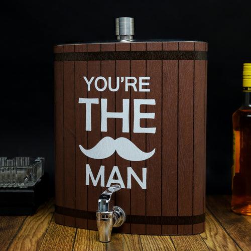 Hip Flask (GIANT)  with Tap Novelty Stainless Steel Flask 3.8 L