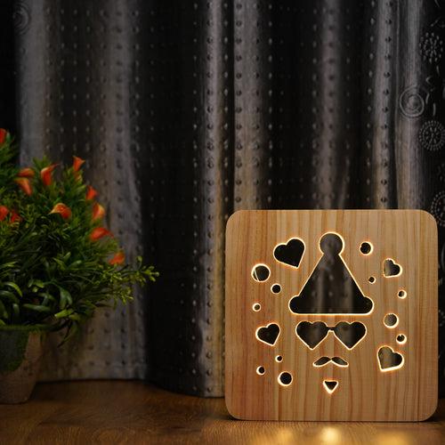 Wooden Love is in the Air Night Lamp