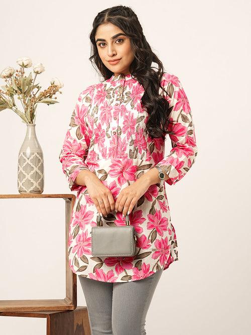 Buy Pink Cotton Tunics for Women Comfort Fit Online - Zola