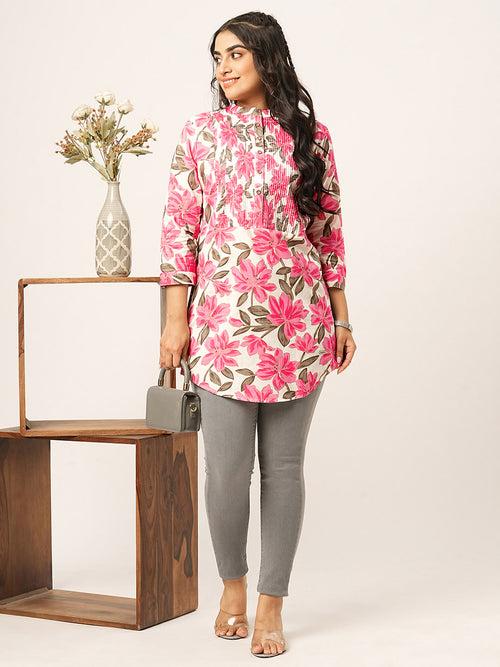 Buy Pink Cotton Tunics for Women Comfort Fit Online - Zola