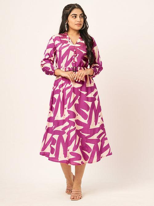 Buy Purple Comfort Fit Cotton Kurta for Women Online - Zola