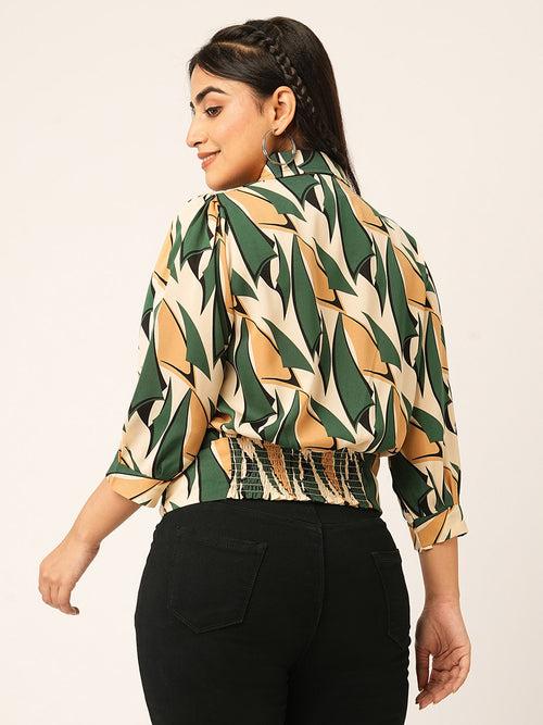 Buy Green Comfort Fit Synthetic Tops for Women Online India - Zola