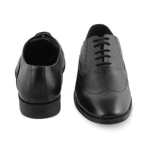 The Alberta Black Men's Oxford Brogue Lace Ups Tresmode