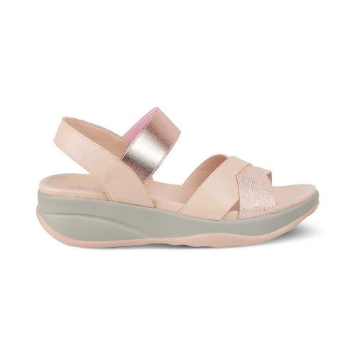 The Brasilaa Pink Women's Casual Wedge Sandals Tresmode