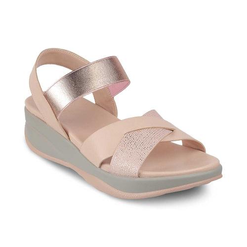 The Brasilaa Pink Women's Casual Wedge Sandals Tresmode