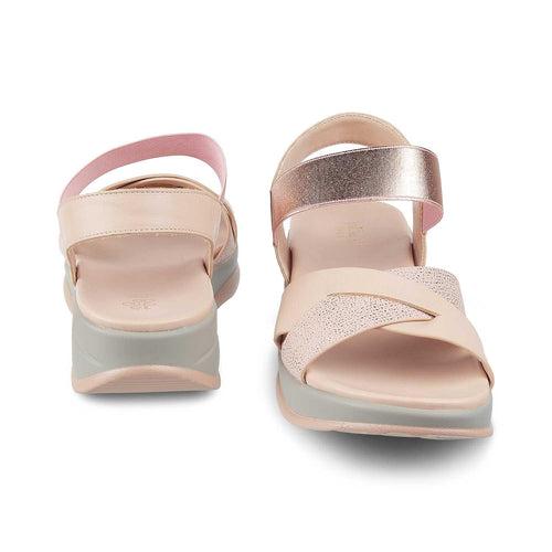 The Brasilaa Pink Women's Casual Wedge Sandals Tresmode