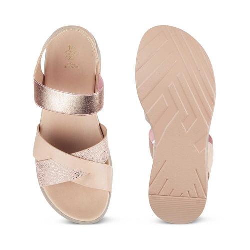 The Brasilaa Pink Women's Casual Wedge Sandals Tresmode