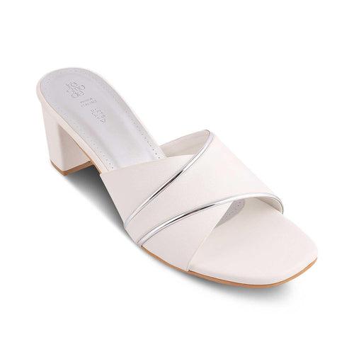 The Malua White Women's Dress Block Heel Sandals Tresmode