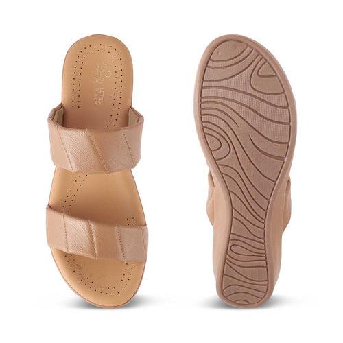 The Vacks Camel Women's Casual Wedge Sandals Tresmode