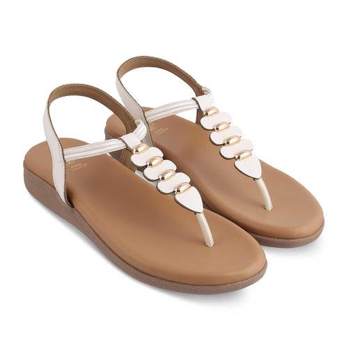 The Velencia White Women's Casual Flats Tresmode