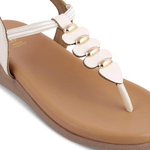 The Velencia White Women's Casual Flats Tresmode