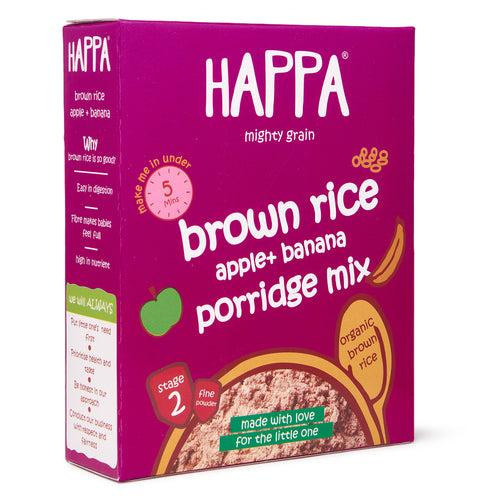 Happa Organic Brown Rice (Apple + Banana) Cereal - 200gm
