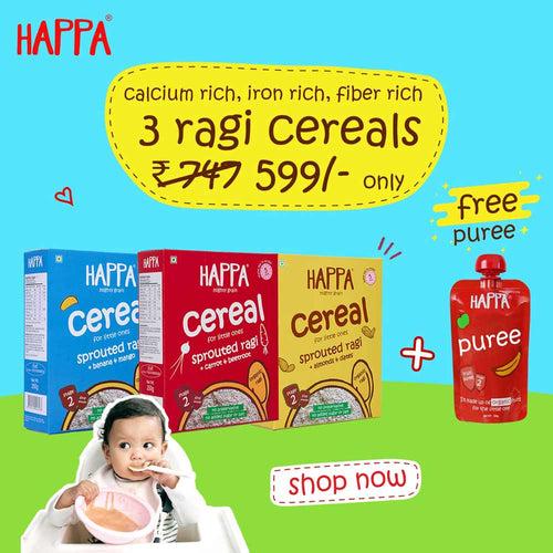 Ragi Cereals & a free Puree | Cal-iron-fiber rich Ragi |