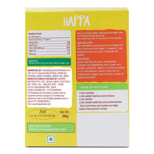 Happa Super Trial Pack, 8 Fruit & veggie Purees 100 Gram Each , 4 Ragi Cereal 200 Gram Each