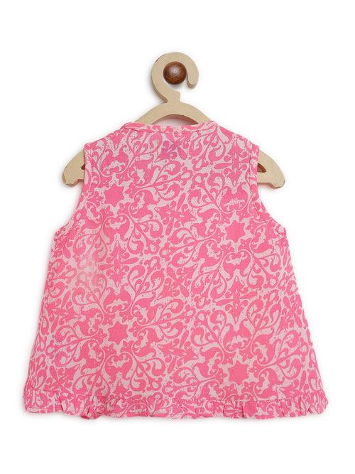 Girls Jhabla Pink Floral