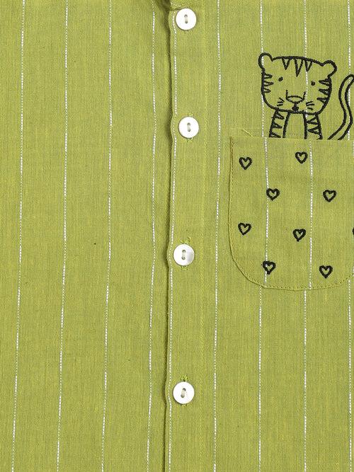 Pocket Tiger Shirt - Green