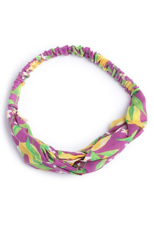 Girls Headband Mango Print - Purple