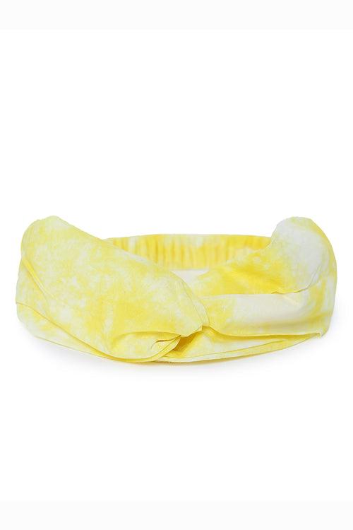 Headband Yellow Tie Dye Twist Knot