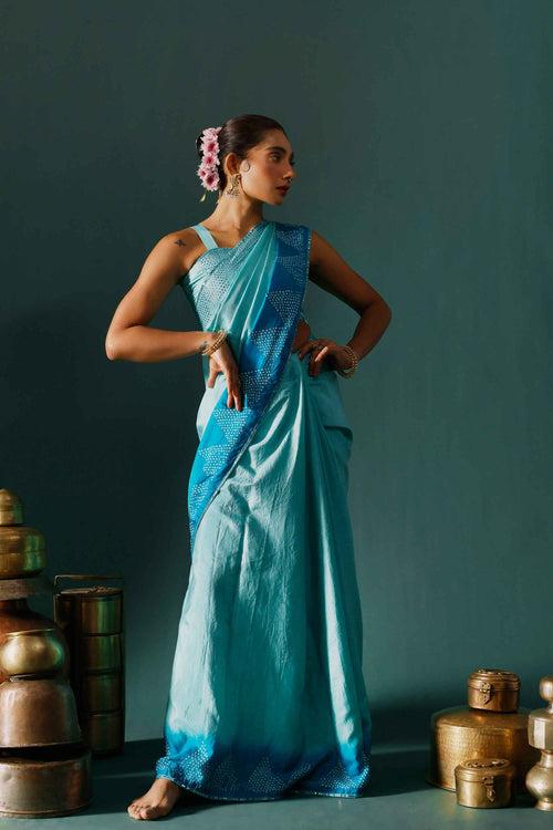 Rift Saree - Blue