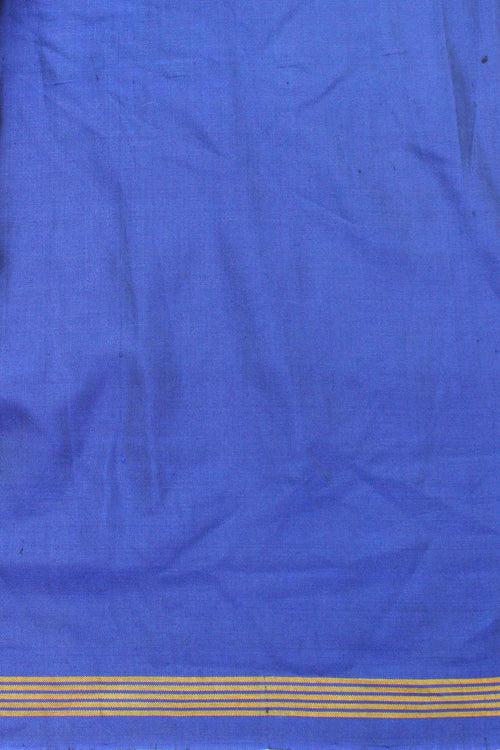 Pink and Blue Patola Border Saree with Bandhani