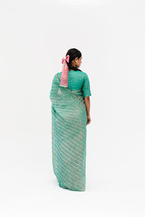 Luni Leheriya Saree - Blue