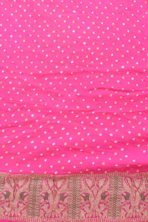 Meenakari Gharchola Banarasi Bandhani Saree