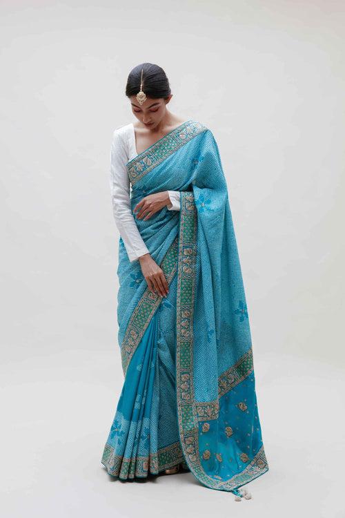 Maya Saree - Blue