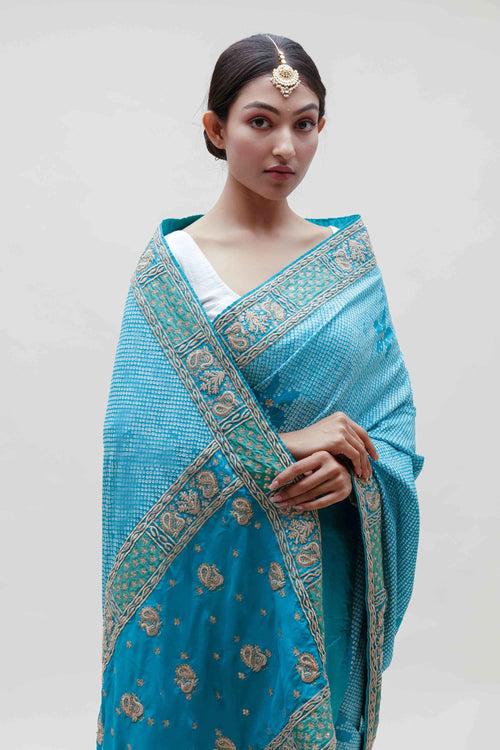 Maya Saree - Blue