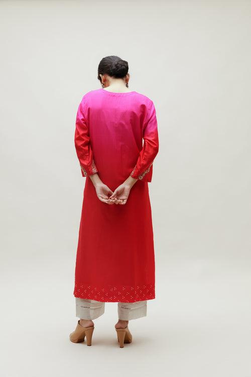 Safa Kurta - Red Rani