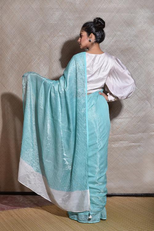 Chandra Saree - Sky Blue