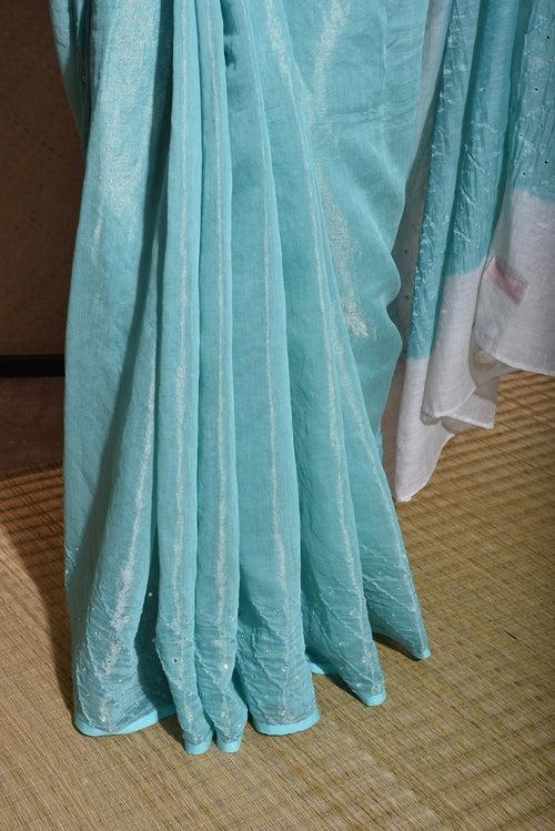 Chandra Saree - Sky Blue