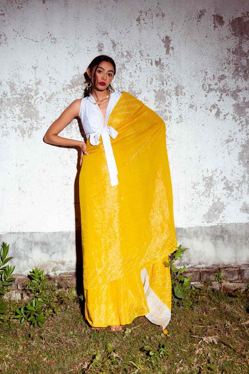 Chandra Saree - Yellow