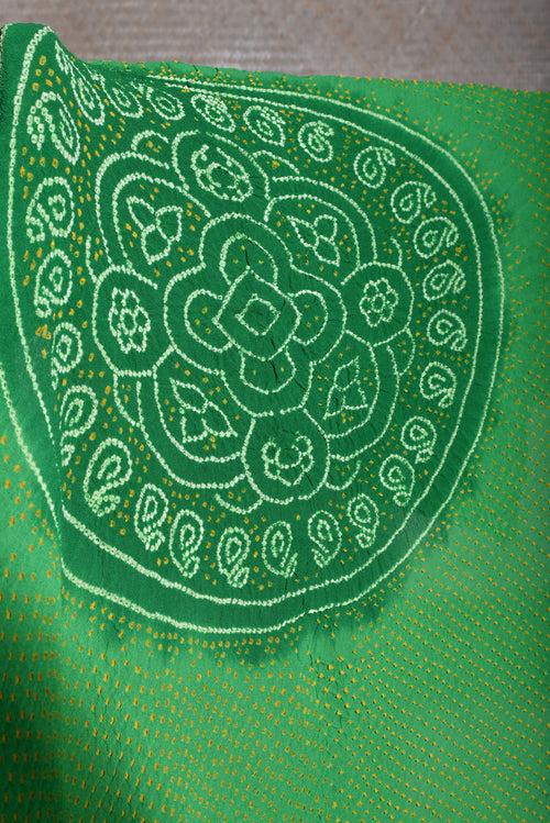 Shaded Green Bandhani Dupatta