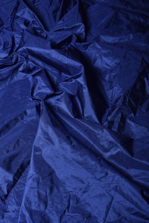 Bandhani on Organza in Midnight Blue