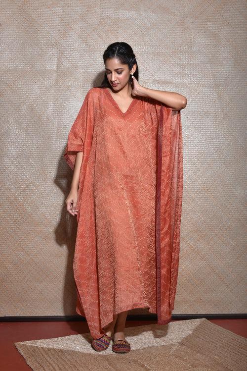 Tamsi Kaftan - Rust Red