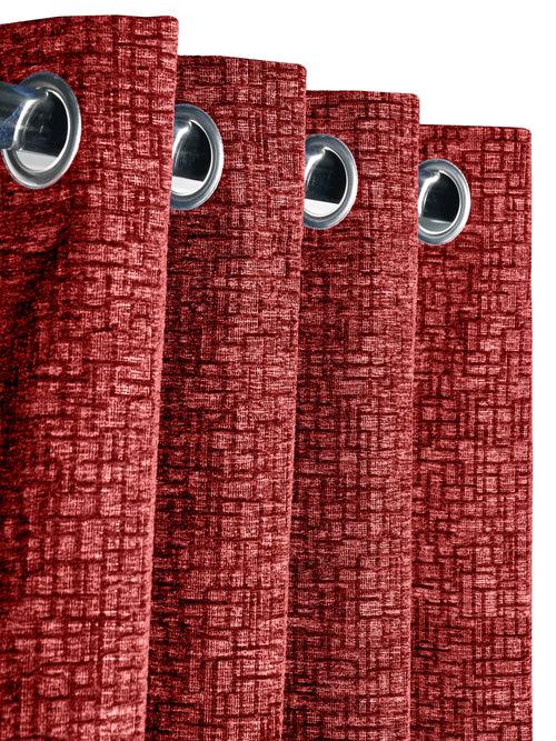 Tic-Tac Woven Chenille Viscose Jacquard Curtains For living room