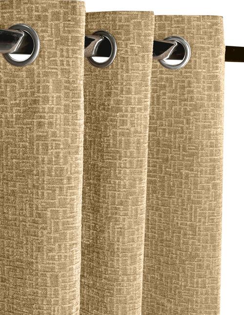 Tic-Tac Woven Chenille Viscose Jacquard Curtains For living room