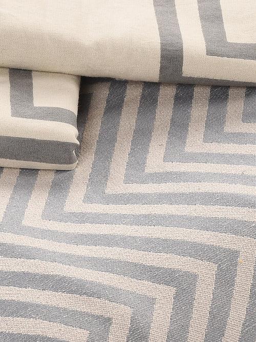 Chevron Damask Cotton Bed Sheet/Cover with 2 Pillow Covers (Gifts)