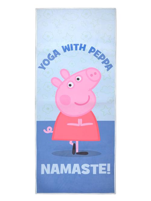 Peppa Pig Kids Yoga Mat Non Slip, All Purpose Fitness and workout Mat for Boys & Girls. Features Peppa and Friends Size: 7mm Thickness