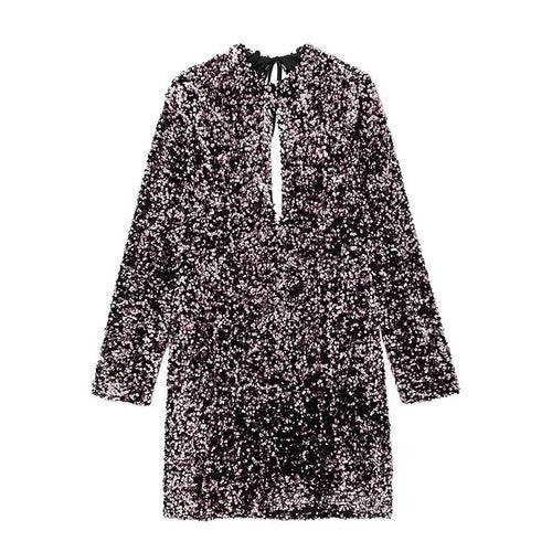 MulBerry Sequined Dress