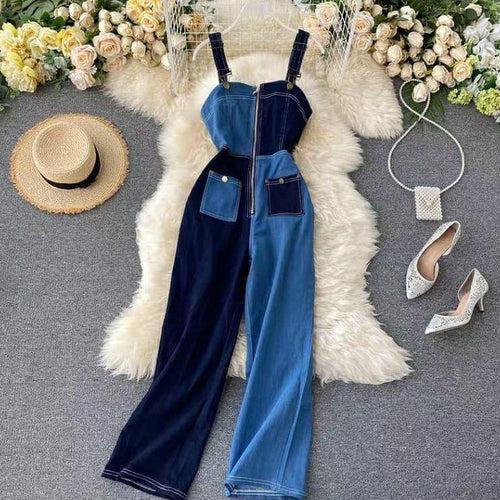 Canadian Dual tone denim Jumpsuit