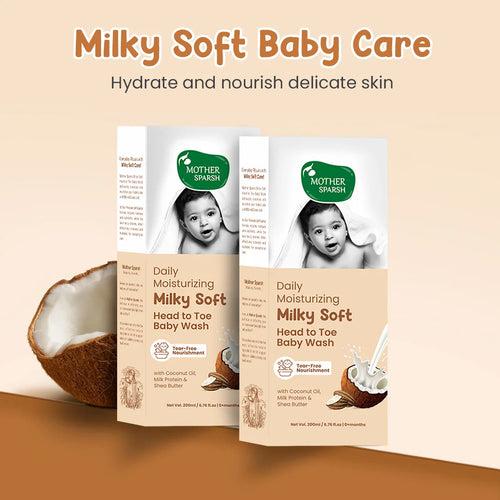 Daily Moisturizing Milky Soft Head to Toe Baby Wash 200ml