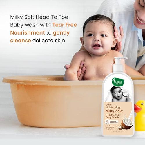 Daily Moisturizing Milky Soft Head to Toe Baby Wash 200ml