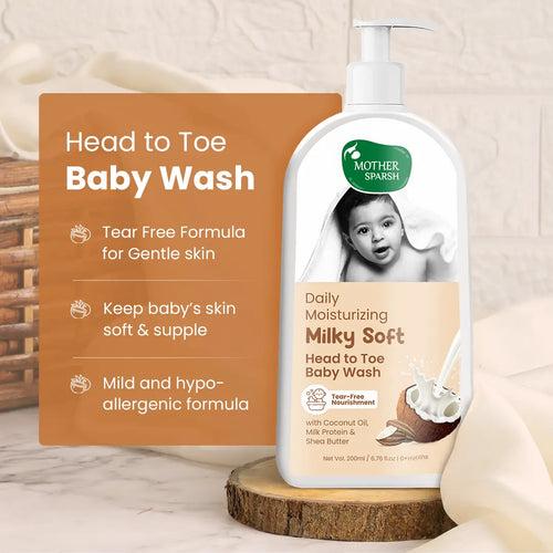 Daily Moisturizing Milky Soft Head to Toe Baby Wash 400ml