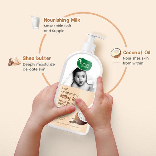 Daily Moisturizing Milky Soft Head to Toe Baby Wash 400ml