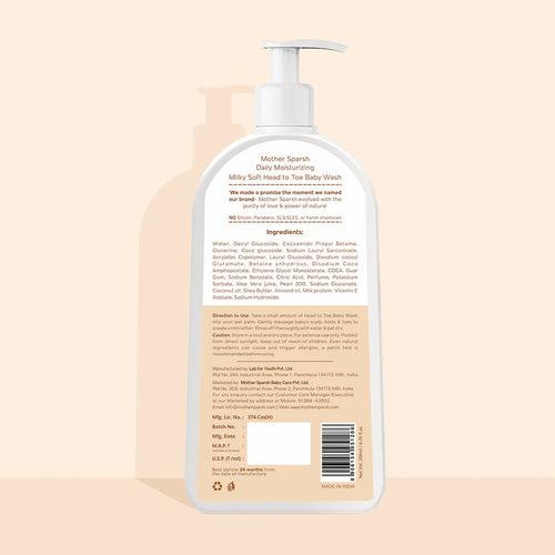 Daily Moisturizing Milky Soft Head to Toe Baby Wash 400ml