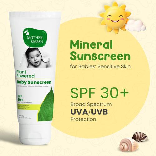 Plant Powered Baby Sunscreen Lotion