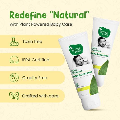 Plant Powered Baby Sunscreen Lotion