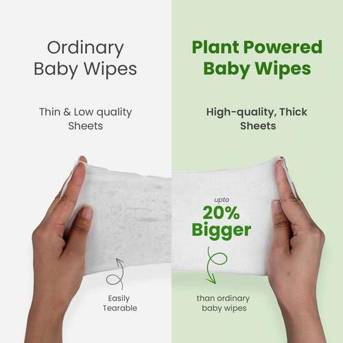 Plant Powered Baby Wipes - Cucumber - Supersaver Pack (3 X 60 pcs)