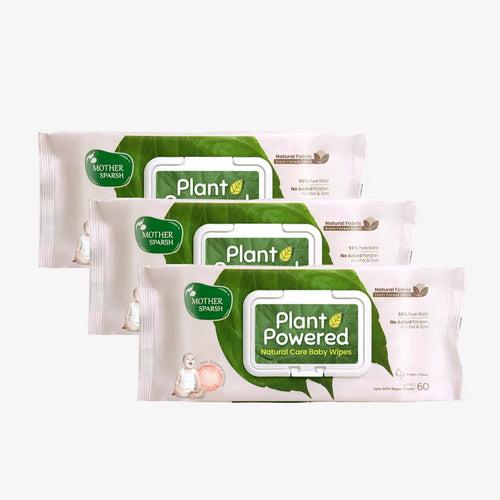 Plant Powered Baby Wipes - Grapefruit - Supersaver Pack (3 X 60 pcs)